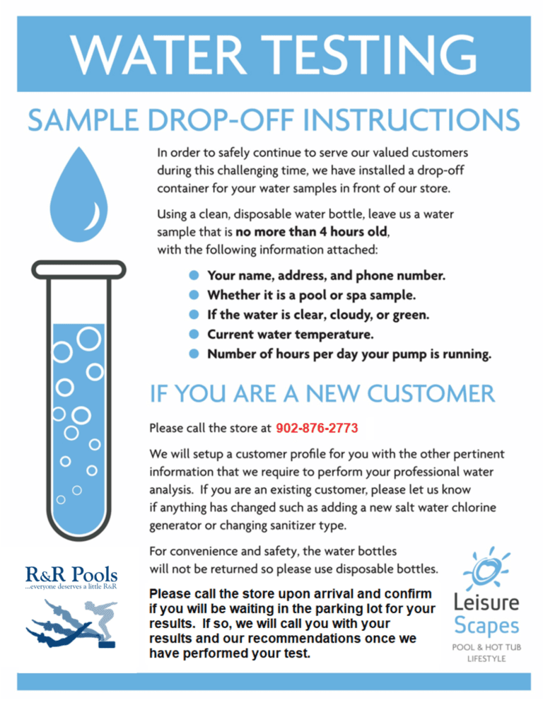 watertestingprocedures R&R Pools